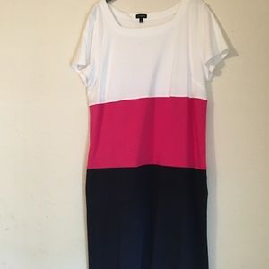 Talbots color block dress